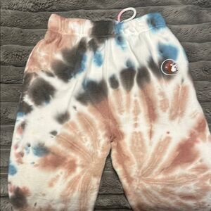 Bucee’s Tie-Dye Sweatpants with small bucee head